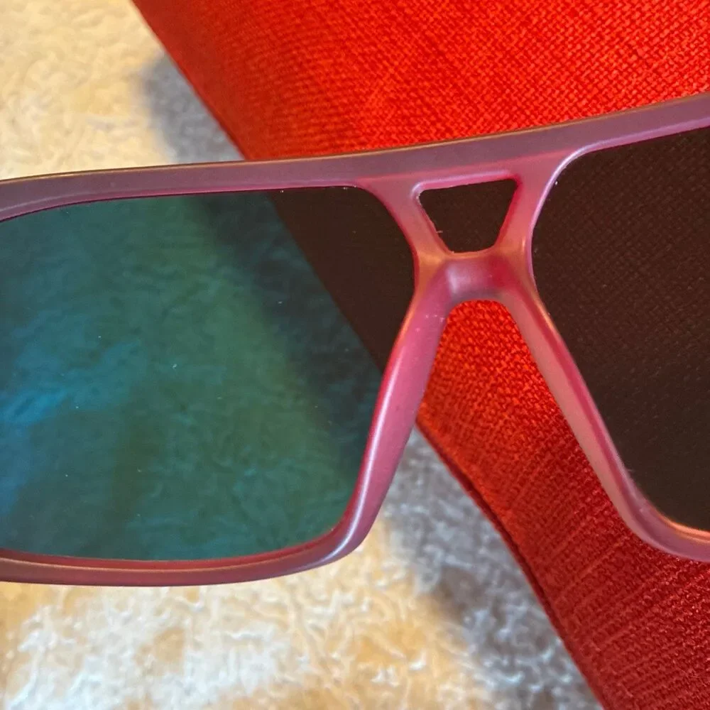 Neven Sunglasses Black Red Trim Slater 2nd Light Square Full Rim
